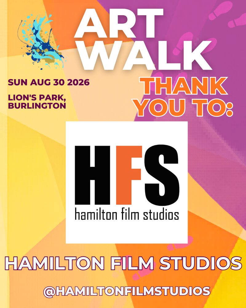Thank you to Hamilton Film Studios — Art Walk 2026 partner