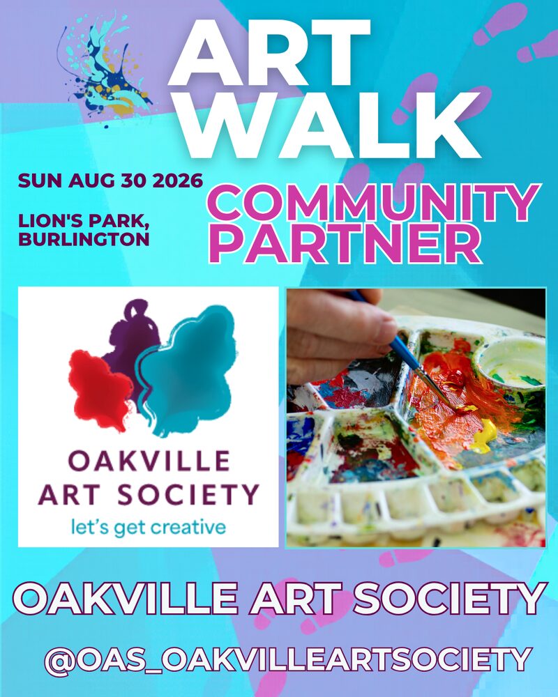 Thank you to the Oakville Art Society — Art Walk 2026 community partner
