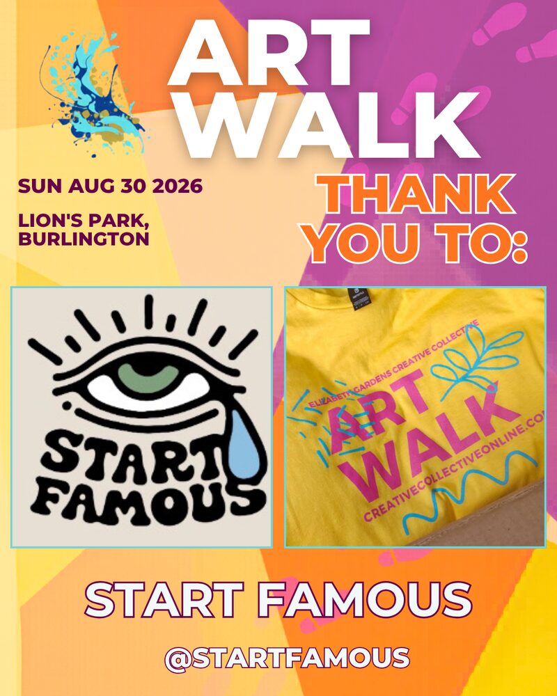 Thank you to Start Famous — Art Walk 2026 partner